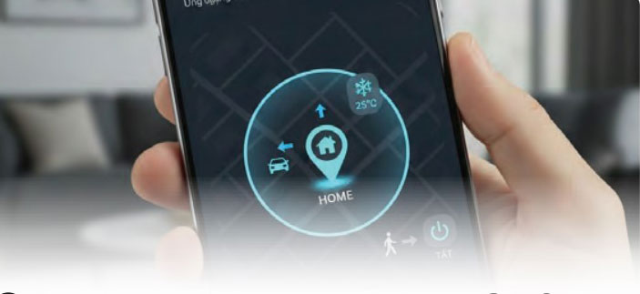 Vận hành theo định vị GPS Interlock - Tự động bật tắt máy lạnh từ xa